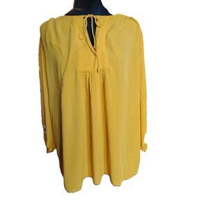 St. John's Bay Women's Size XLarge Yellow Boho Tunic